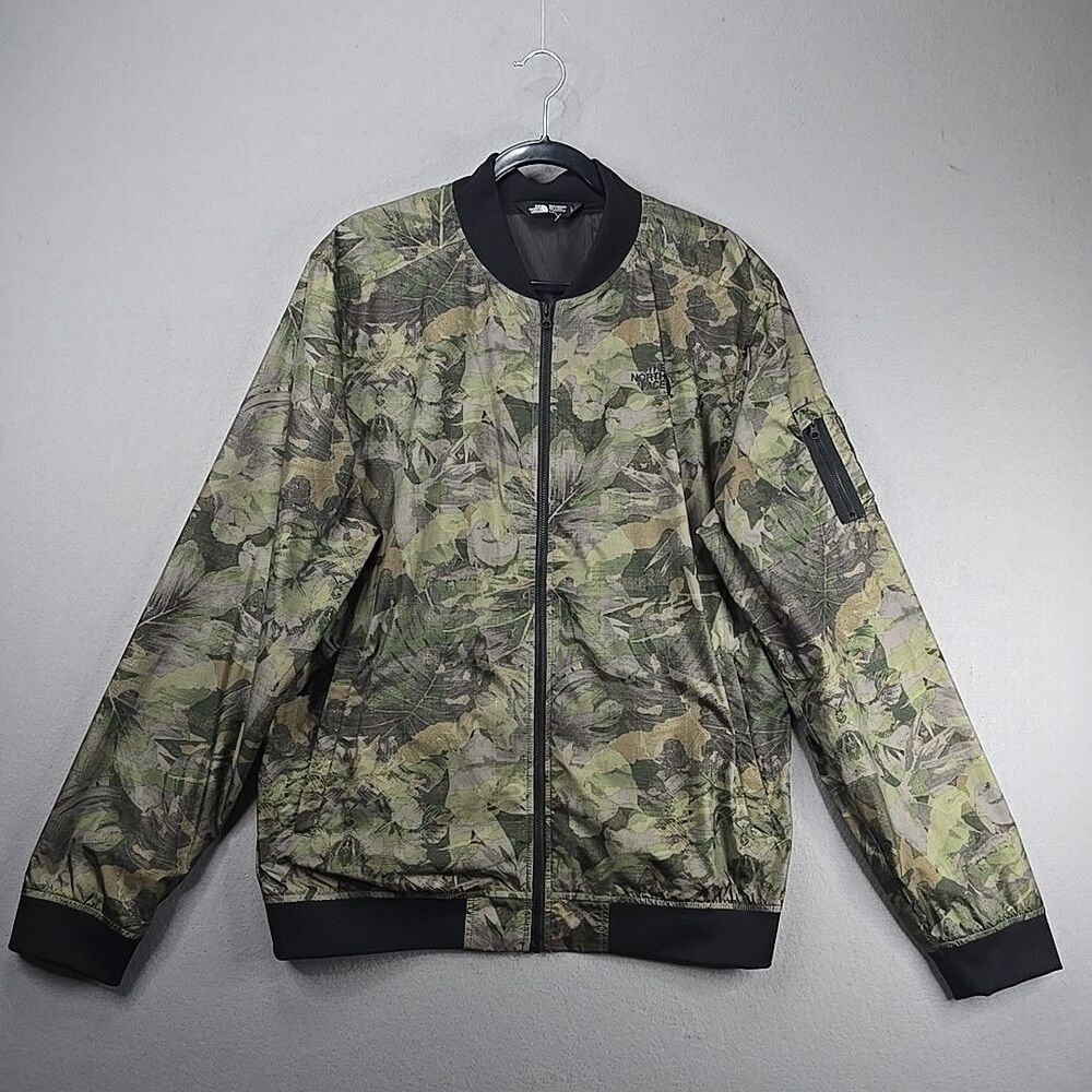 The North Face Mens Meaford Ii Bomber Jacket size L Multicolor Full Zip